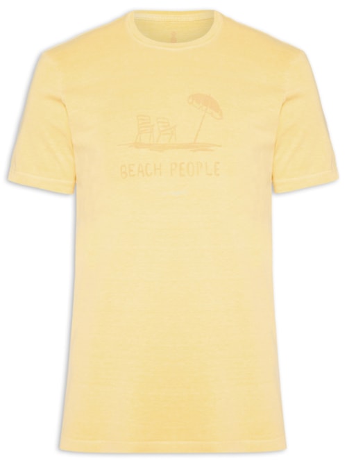Camiseta Masculina Silkada Beach People – Amarelo