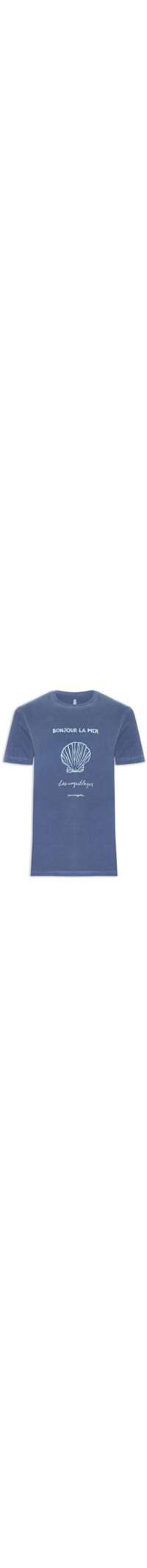 Camiseta Masculina Silkada Bonjour - Azul