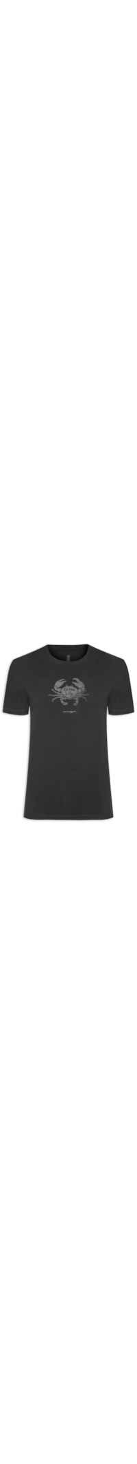 Camiseta Masculina Silkada Caranguejo - Preto