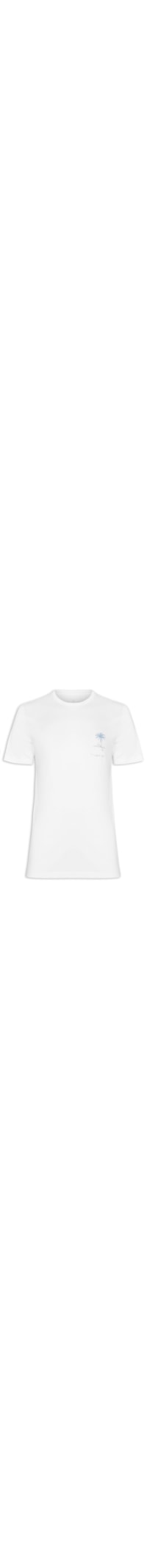 Camiseta Masculina Silkada Coqueiro - Branco