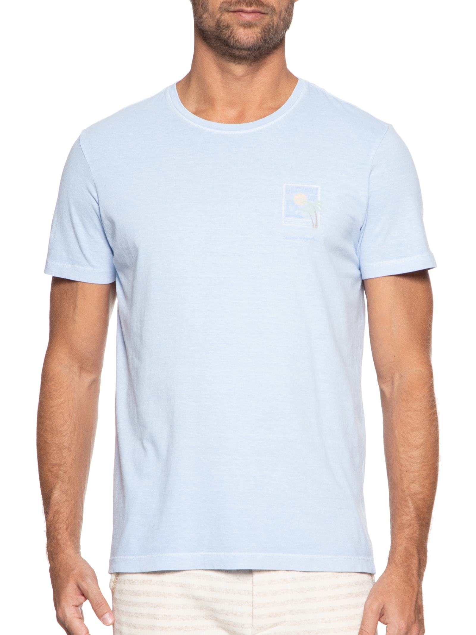 Camiseta Masculina Silkada Disconnect Azul Pineapple