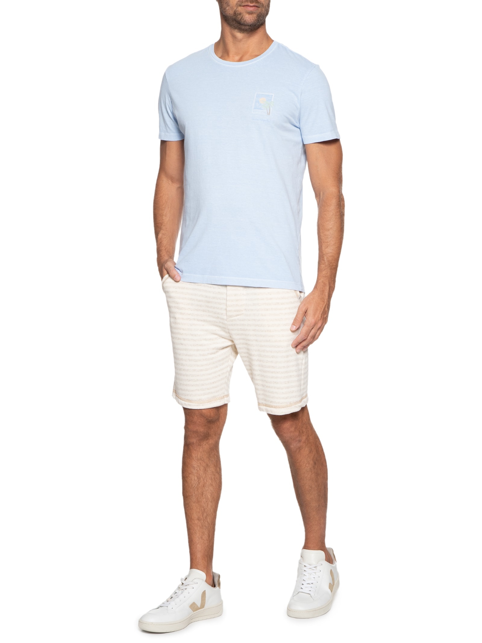 Camiseta Masculina Silkada Disconnect Azul Pineapple