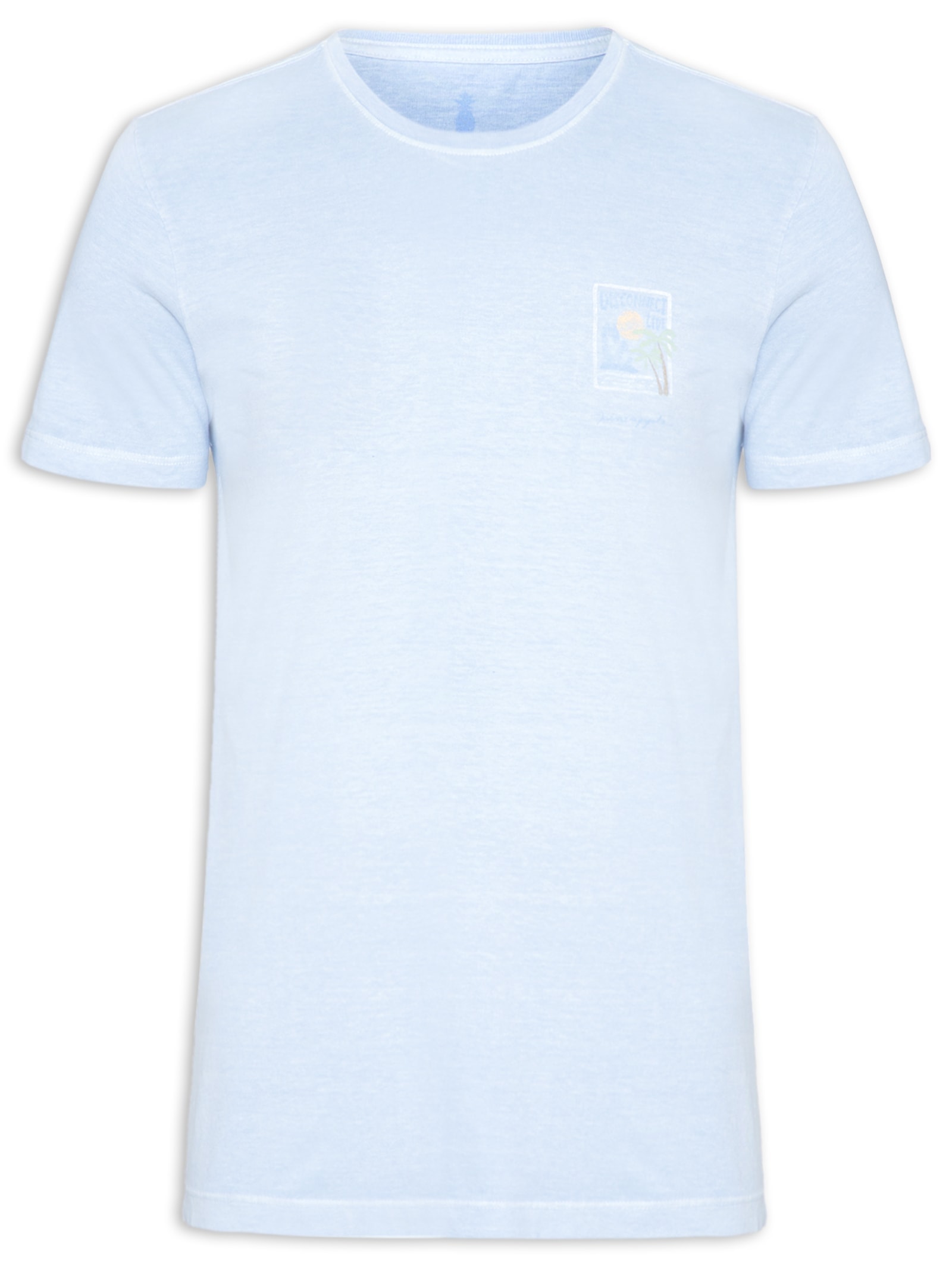 Camiseta Masculina Silkada Disconnect Azul Pineapple