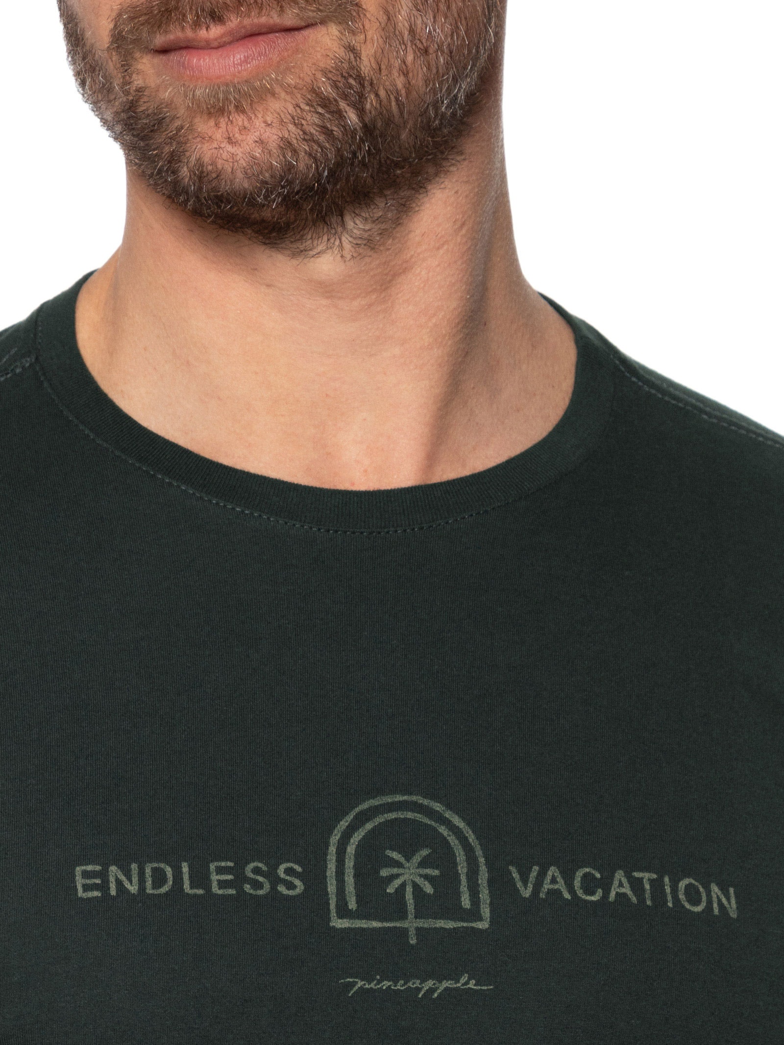 Camiseta Masculina Silkada Endless Vacation Preto Pineapple