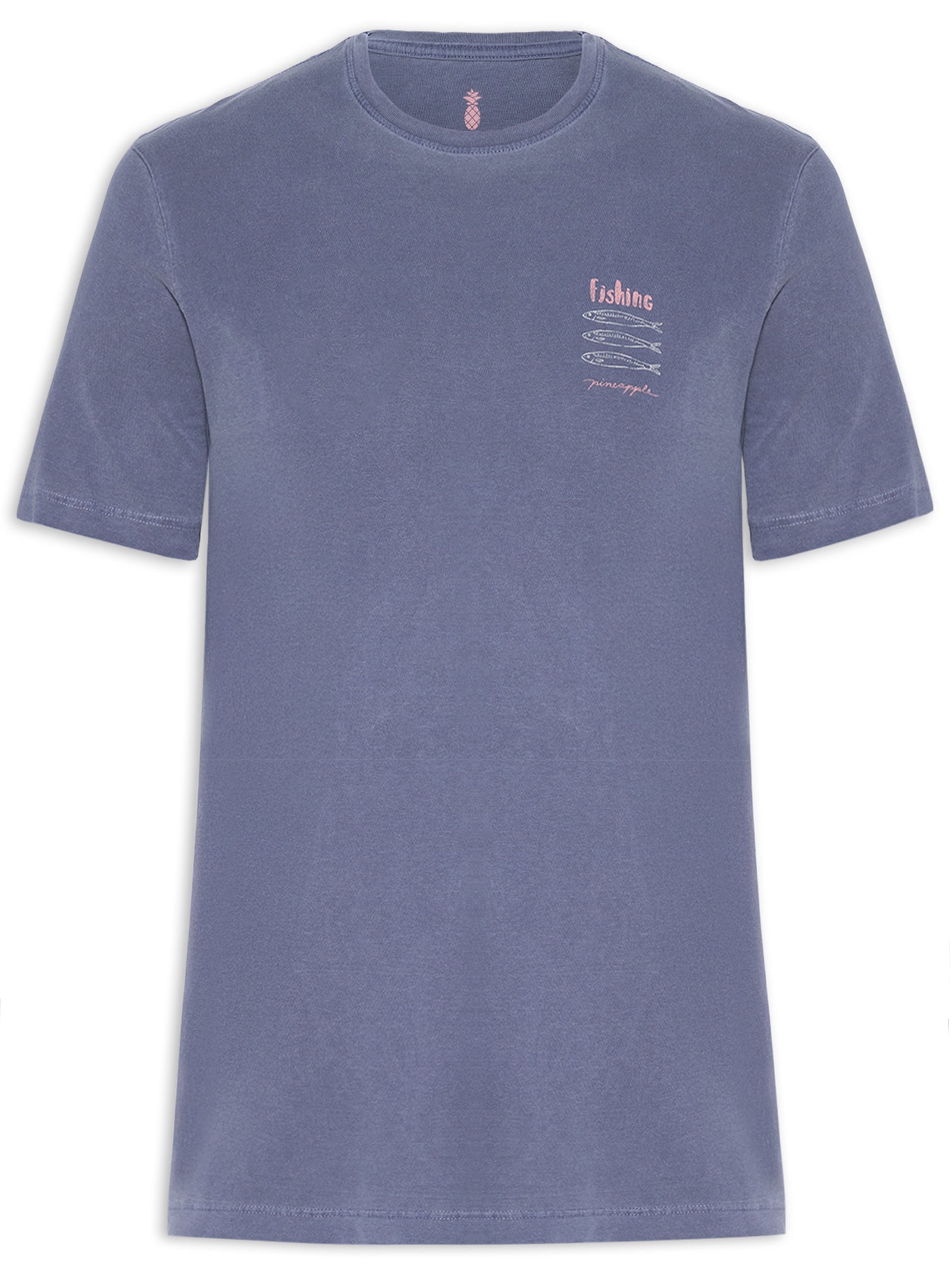 Camiseta Masculina Silkada Fishing Azul Pineapple