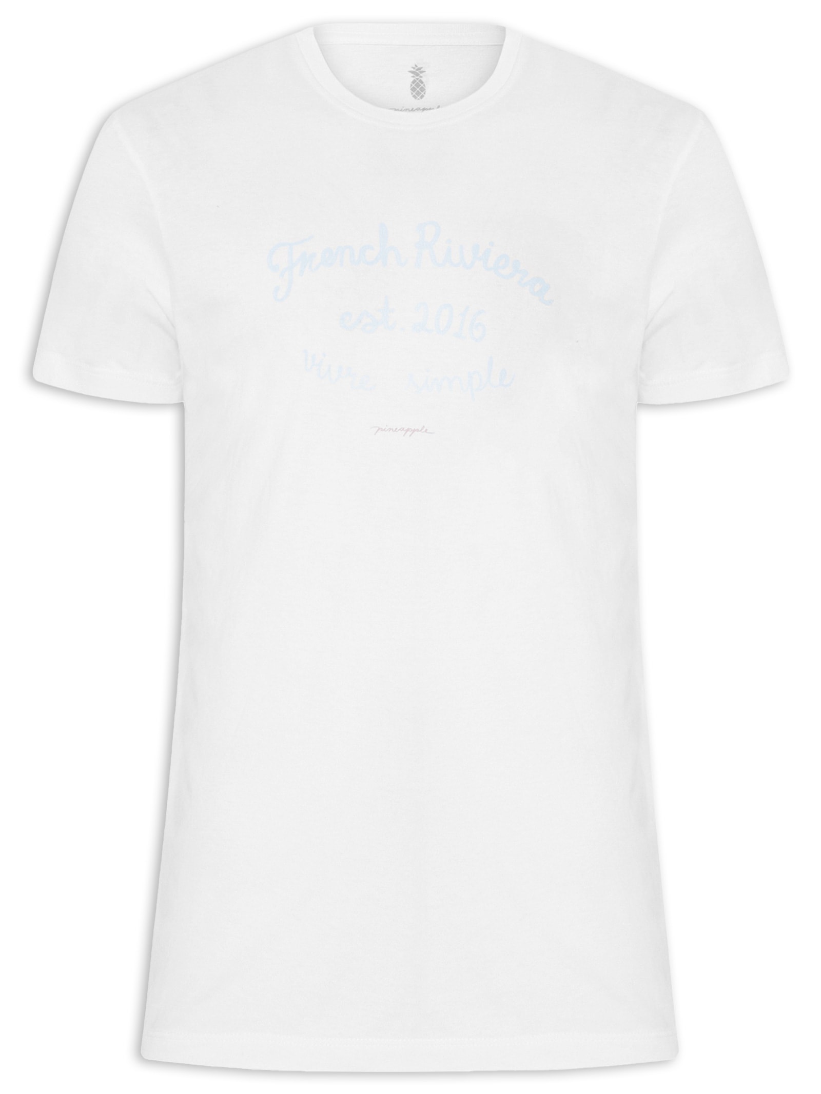 Camiseta Masculina Silkada French Tiver Branco Pineapple