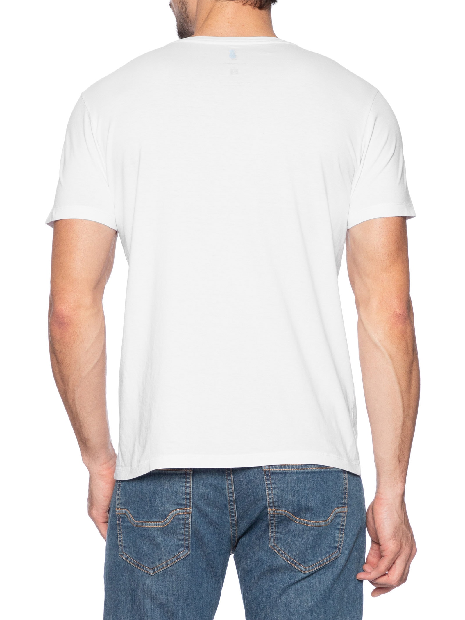 Camiseta Masculina Silkada French Tiver Branco Pineapple