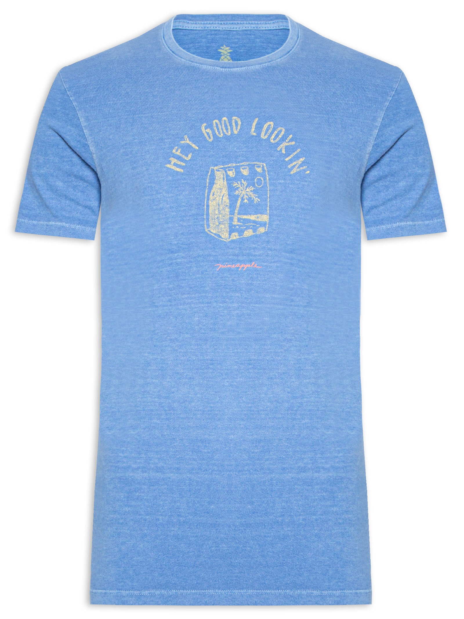 Camiseta Masculina Silkada Good Lookin Azul Pineapple