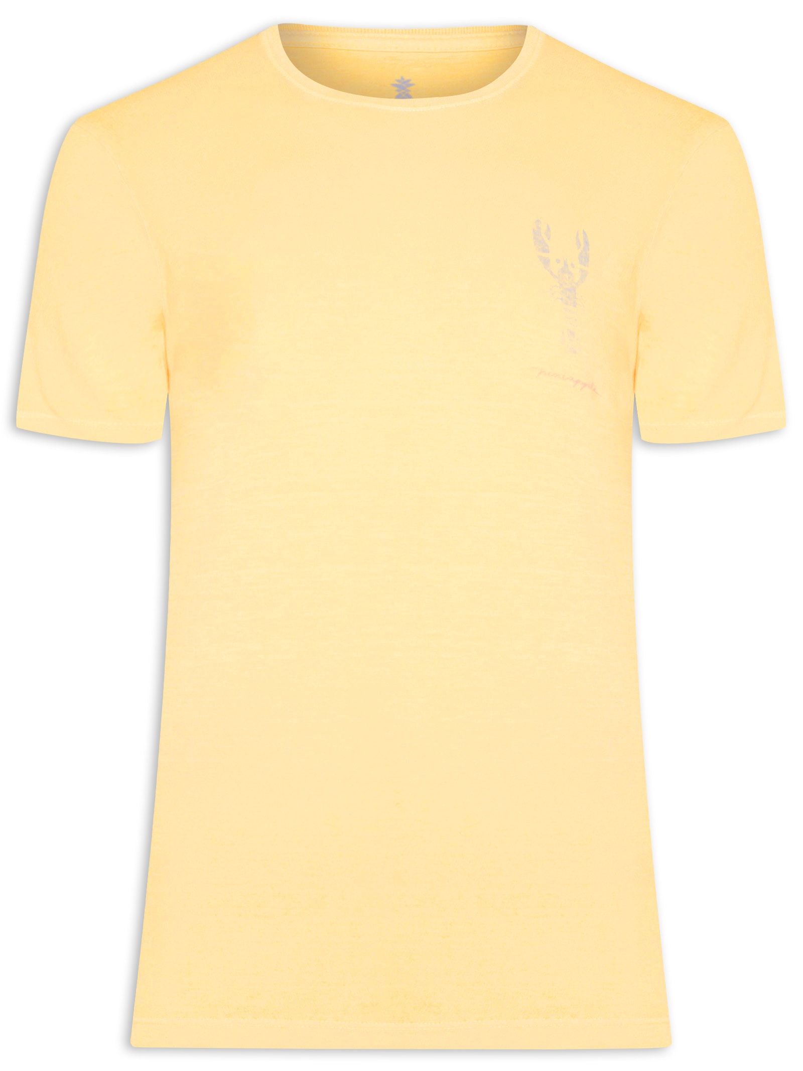 Camiseta Masculina Silkada Lagosta Amarelo Pineapple