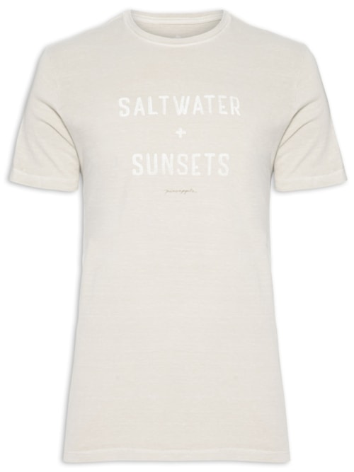 Camiseta Masculina Silkada Salt Water – Bege