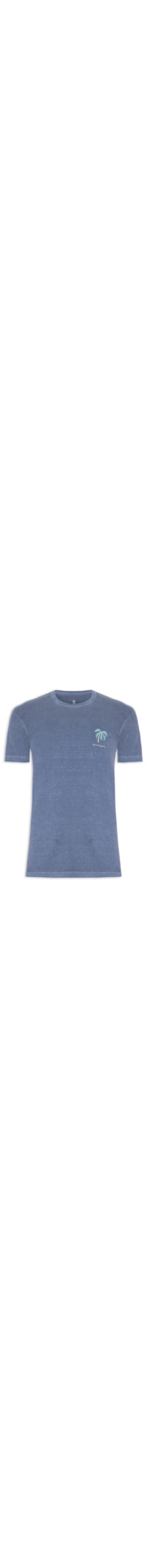 Camiseta Masculina Silkada Sombrero - Azul