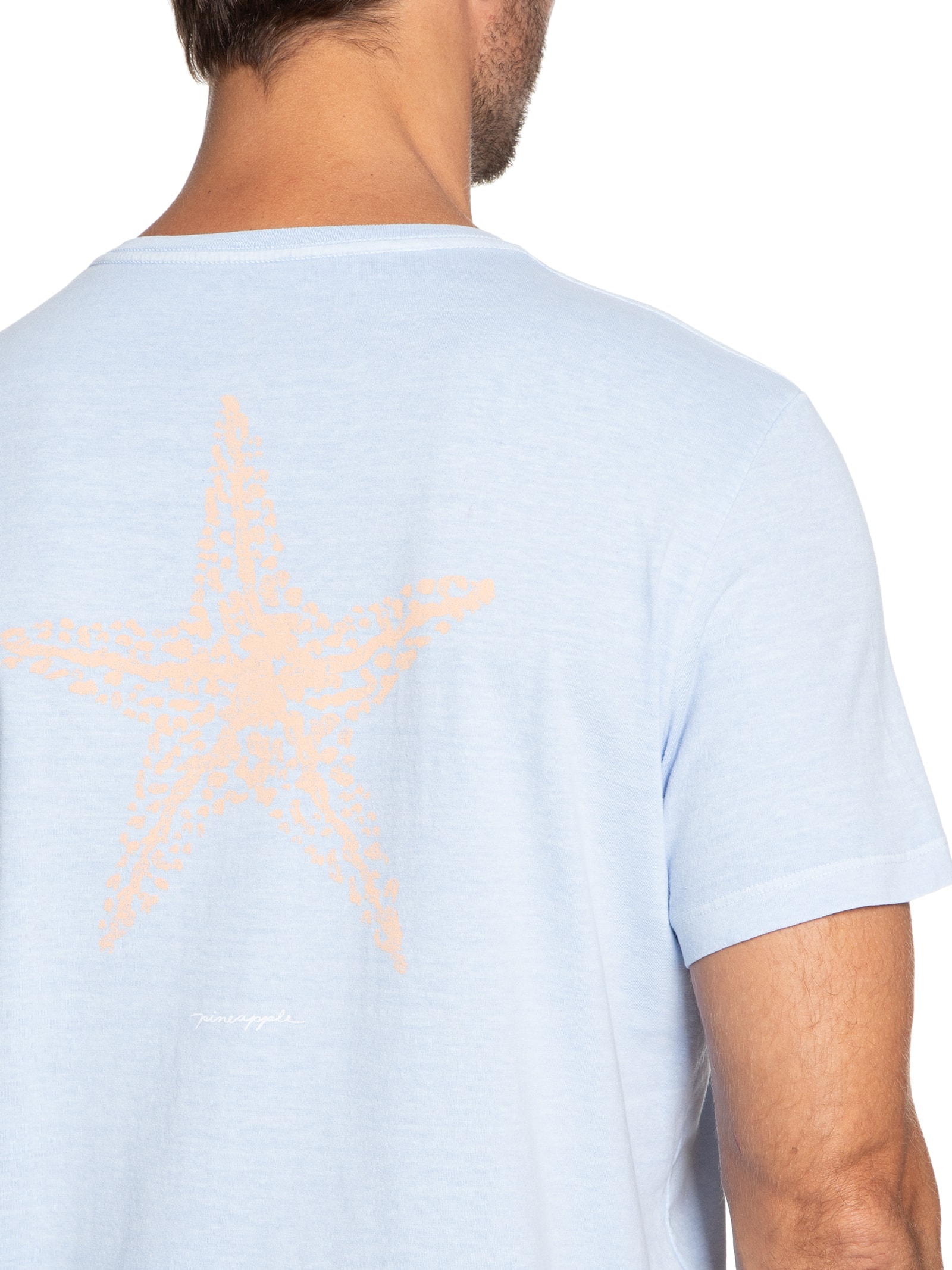 Camiseta Masculina Silkada Starfish Azul Pineapple