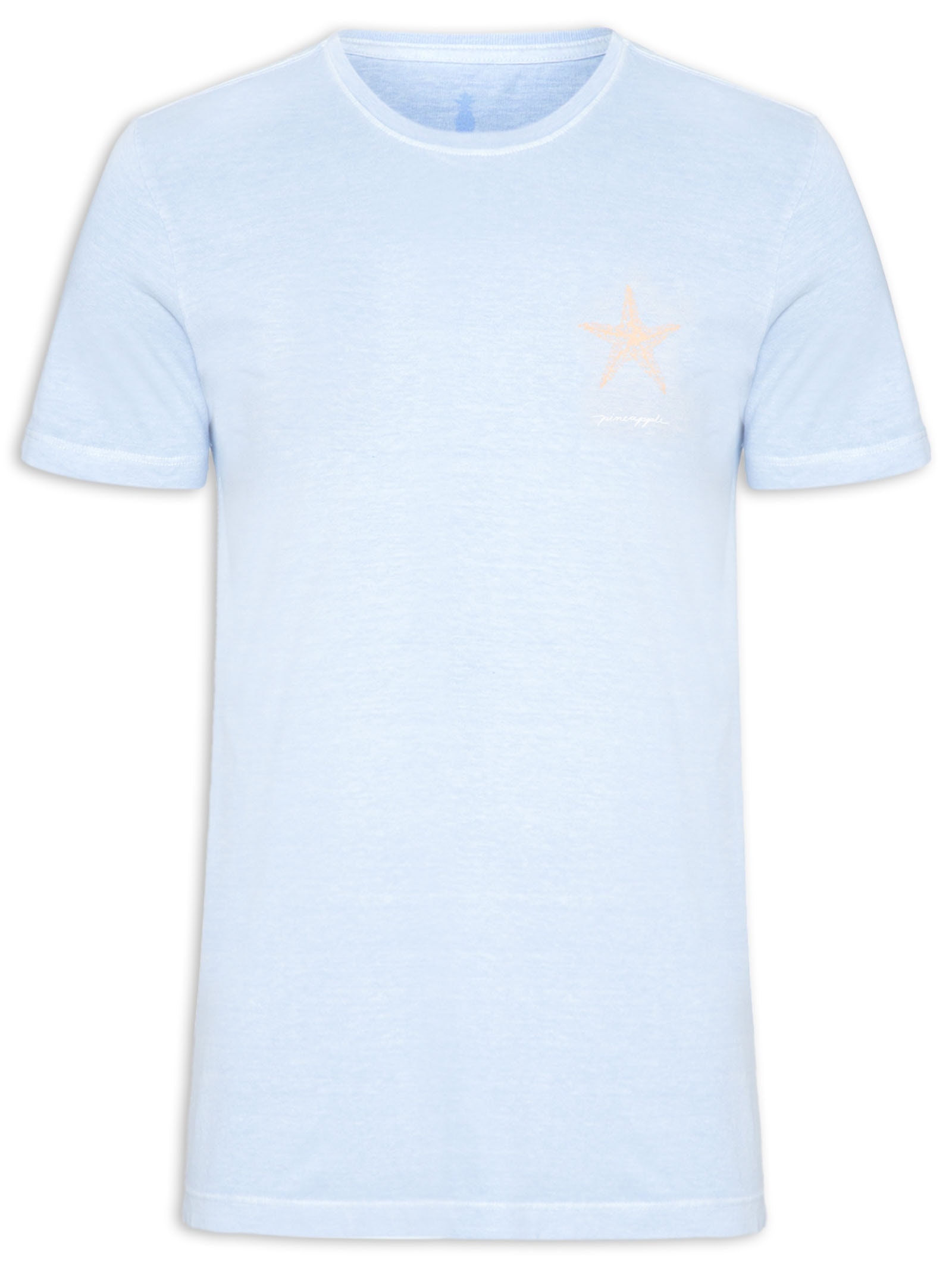 Camiseta Masculina Silkada Starfish Azul Pineapple