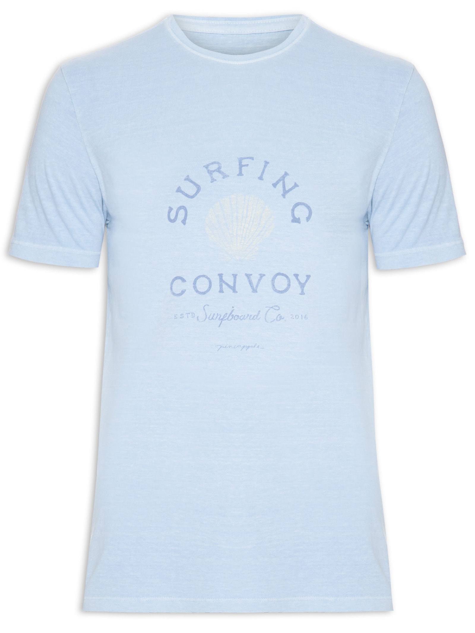 Camiseta Masculina Silkada Surf Convoy Azul Pineapple