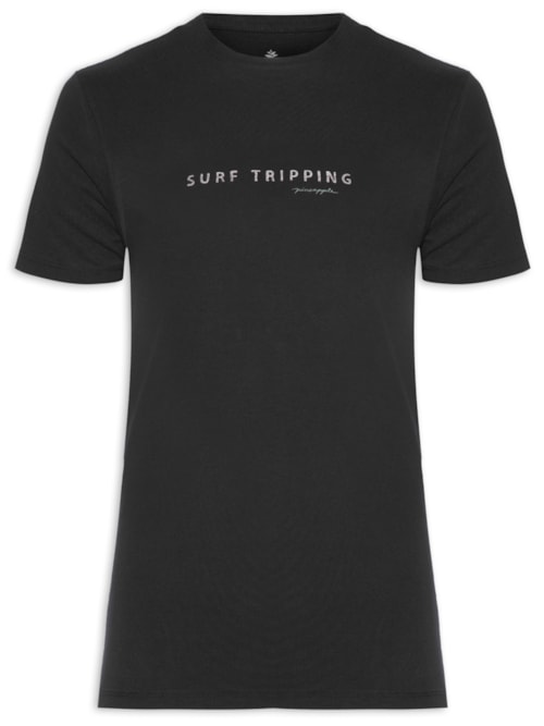 Camiseta Masculina Silkada Surf Tripping – Preto