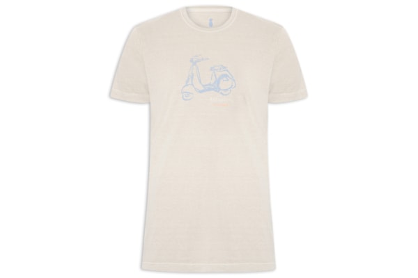 Camiseta Masculina Silkada Vespa - Bege