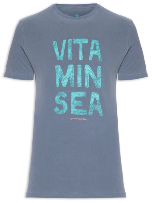 Camiseta Masculina Silkada Vitamin – Azul