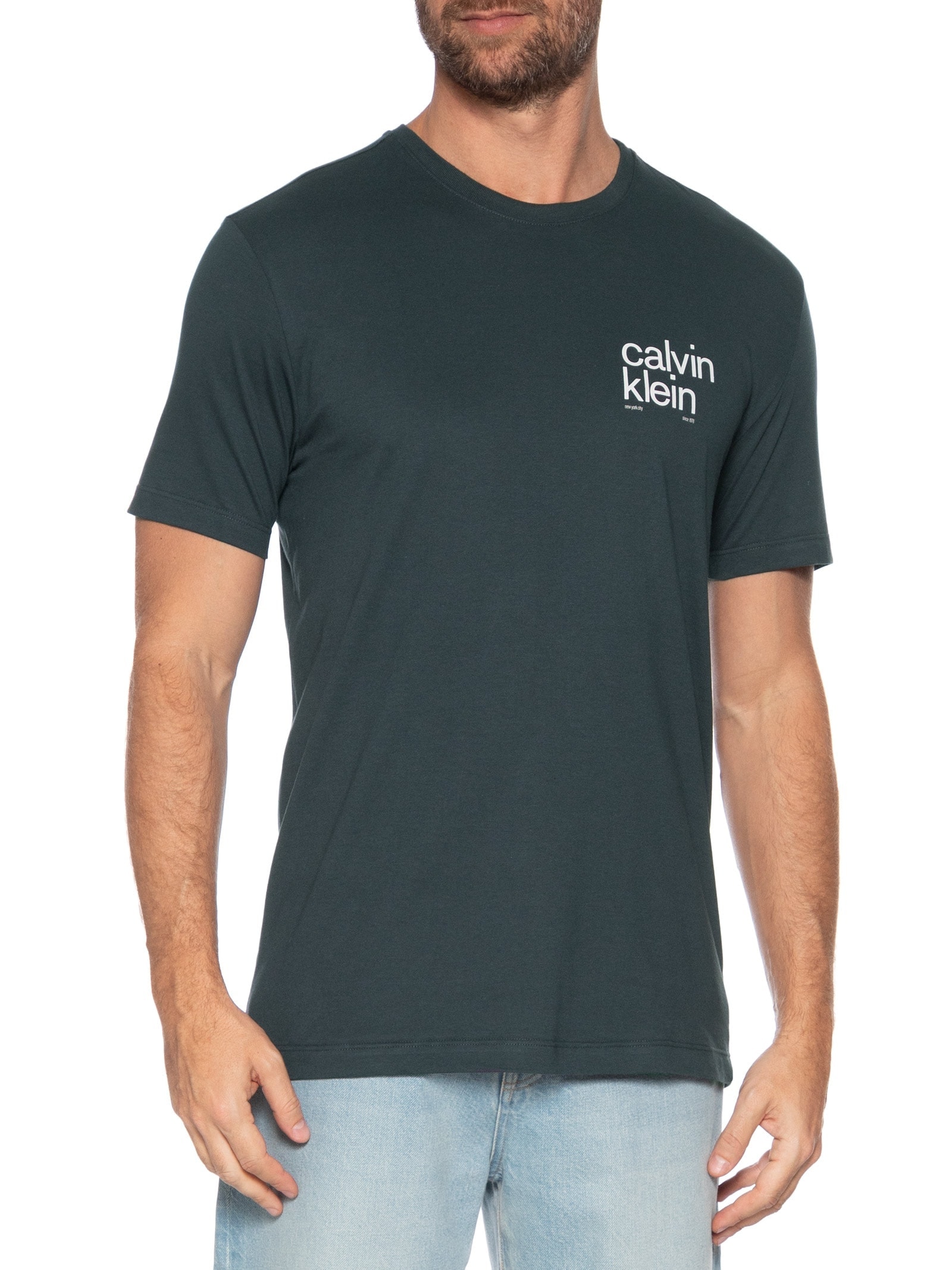 Camiseta Masculina Since 1978 Azul Calvin Klein - White Label