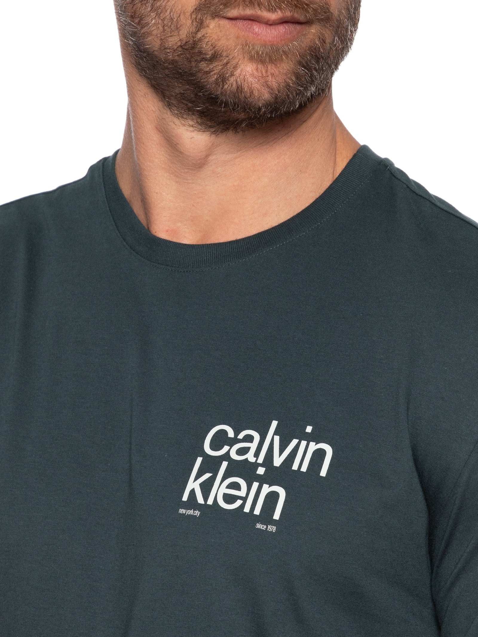 Camiseta Masculina Since 1978 Azul Calvin Klein - White Label
