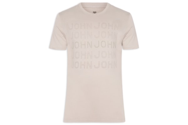 Camiseta Masculina Slim - Bege