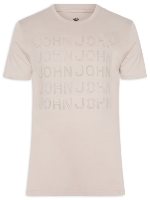 Camiseta Masculina Slim – Bege