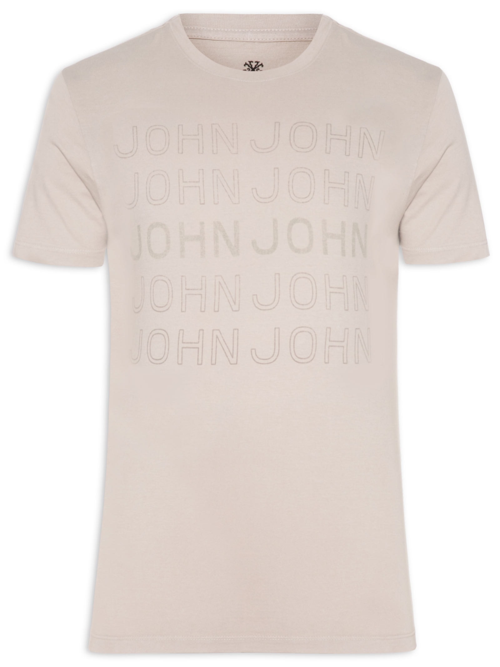 Camiseta Masculina Slim Bege John John