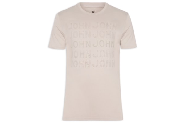 Camiseta Masculina Slim - Bege