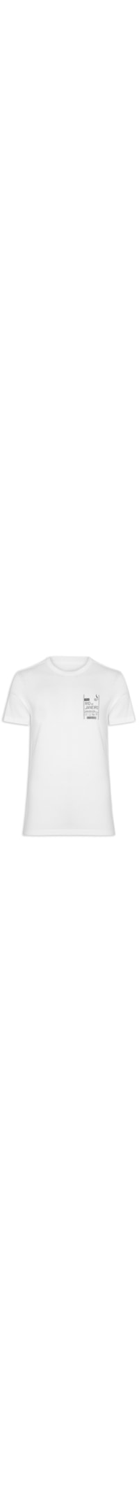 Camiseta Masculina Slim Born To Be Carioca Rj - Branco