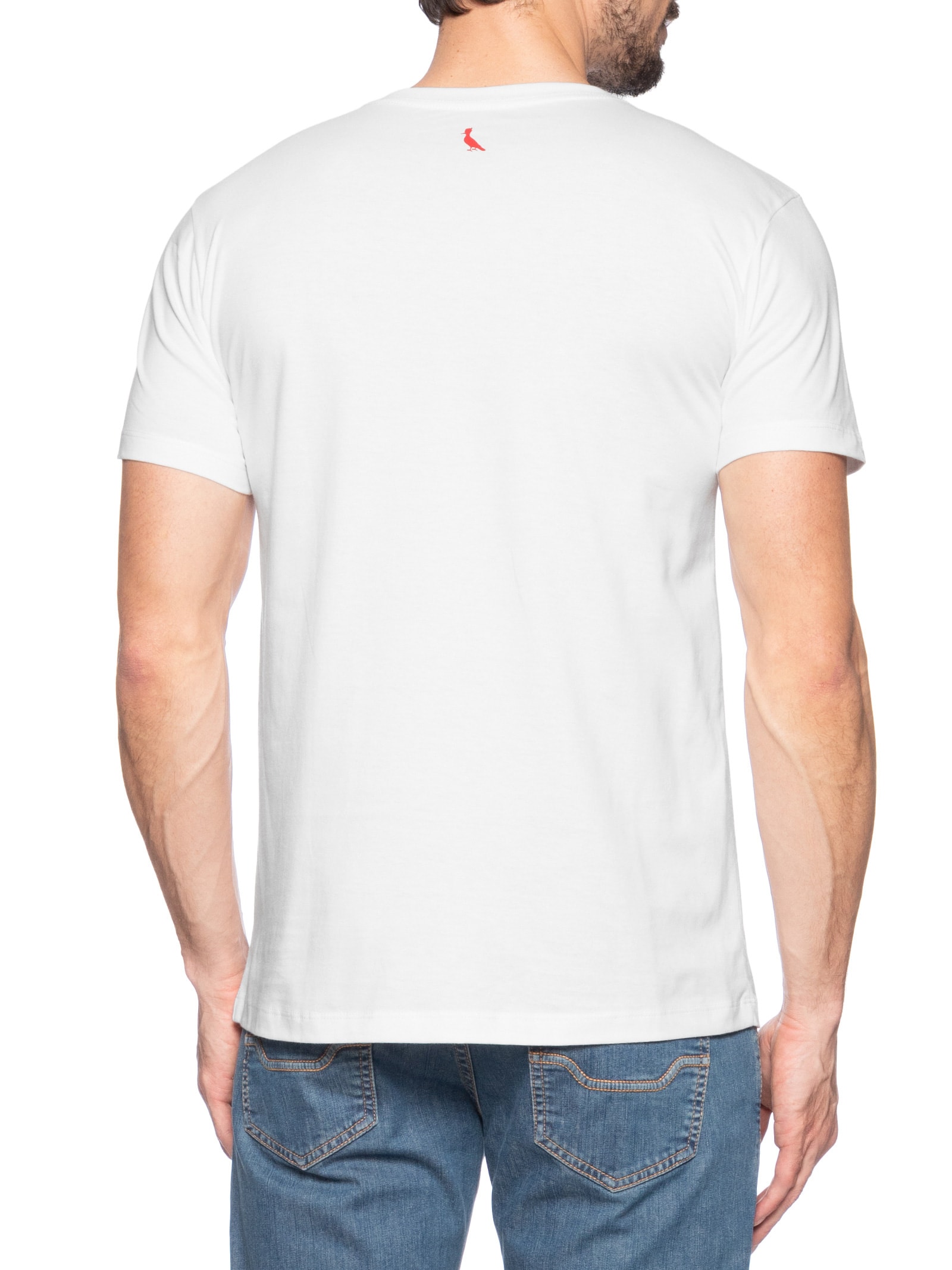 Camiseta Masculina Slim Born To Be Carioca Rj Branco   Reserva