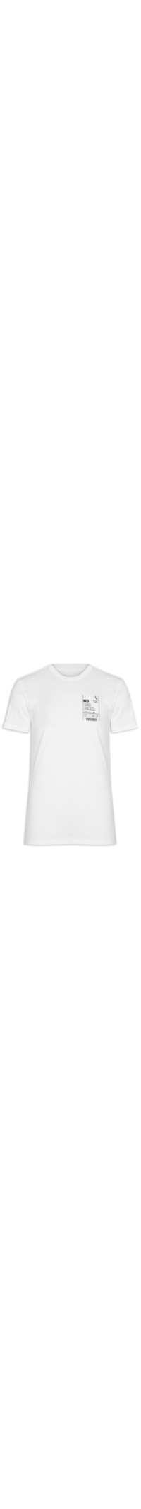 Camiseta Masculina Slim Born To Be Firmeza Sp - Branco