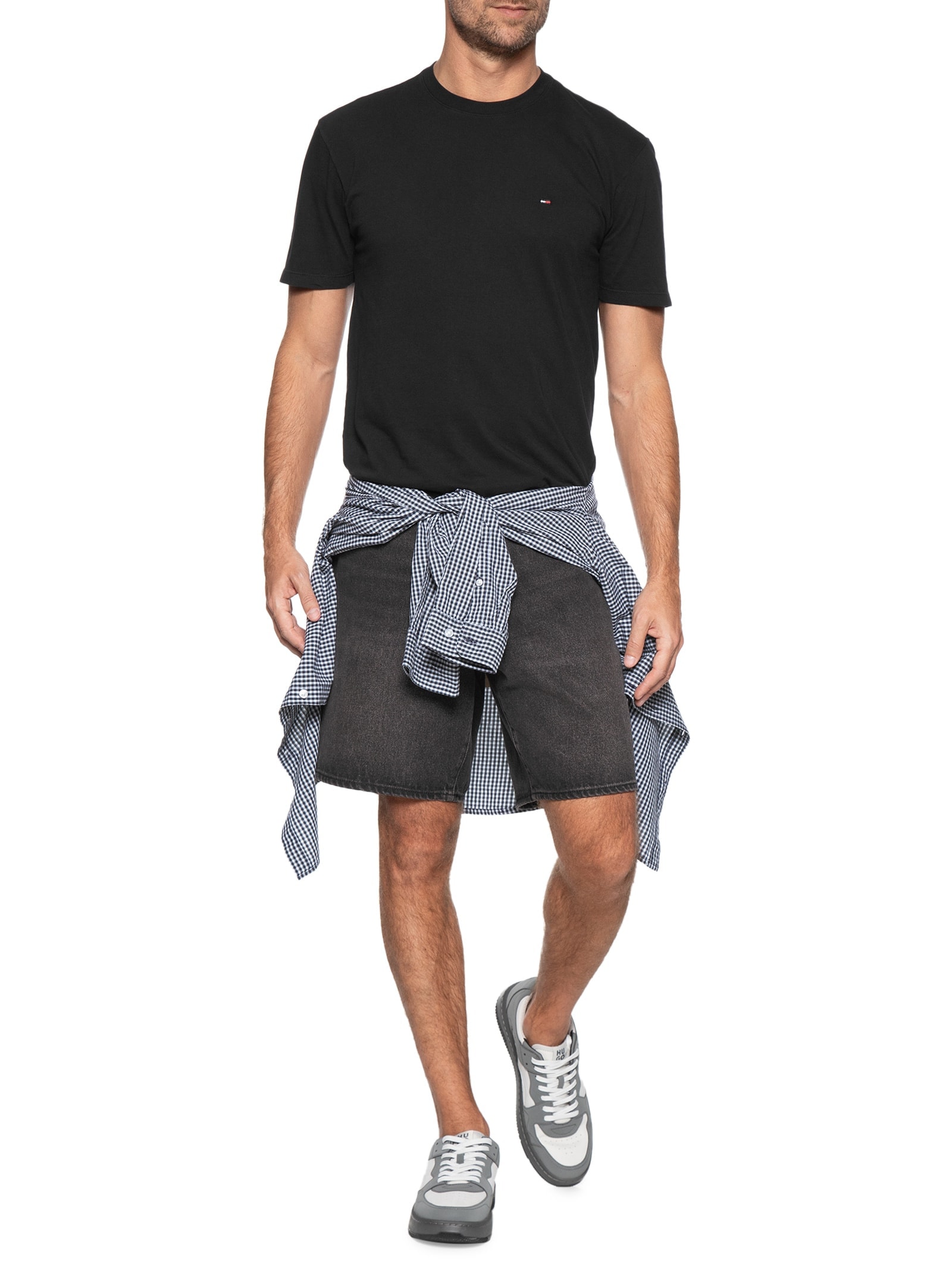 Camiseta Masculina Slim C Neck Tee Preto Tommy Jeans