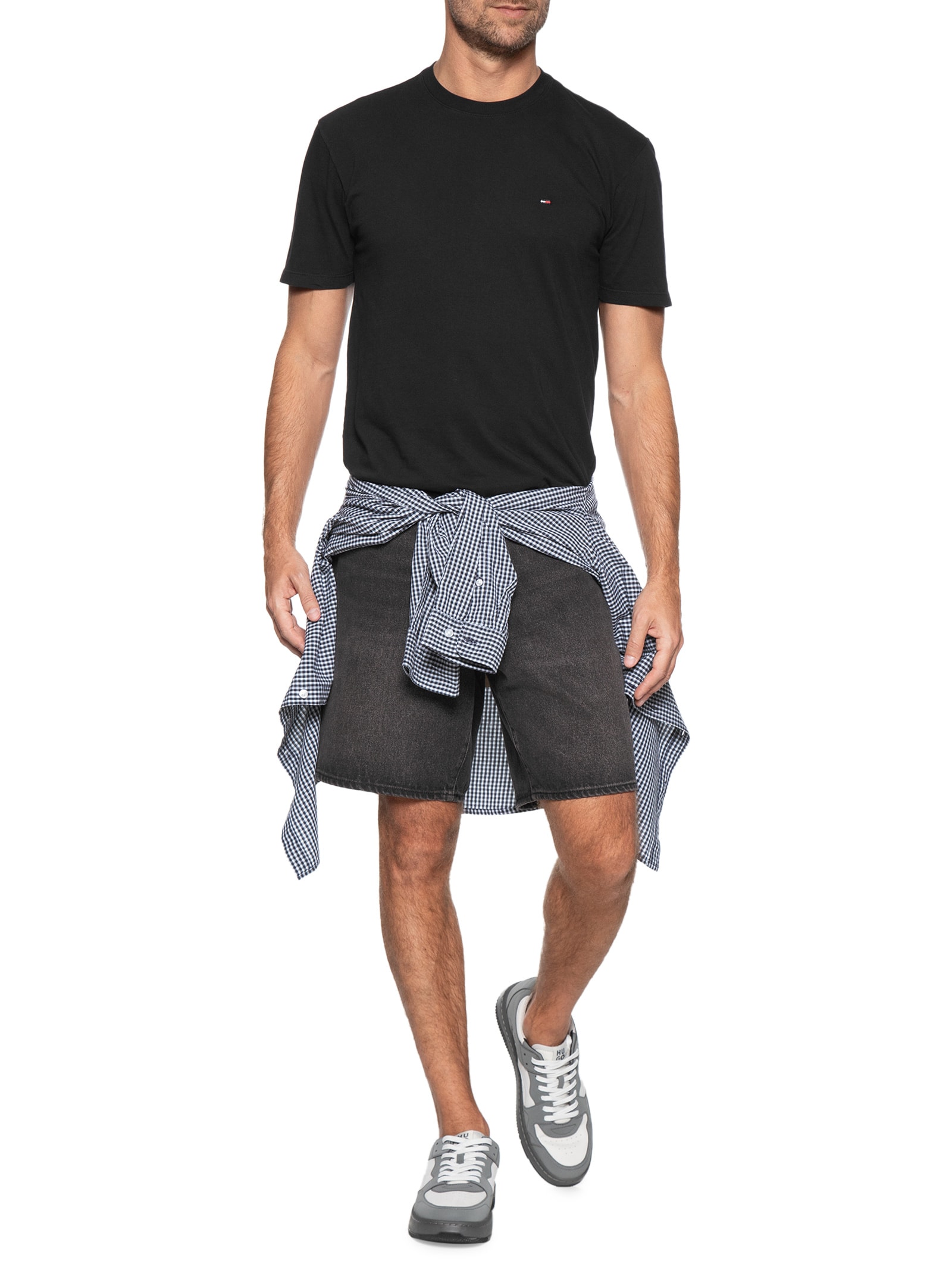 Camiseta Masculina Slim C Neck Tee Preto Tommy Jeans