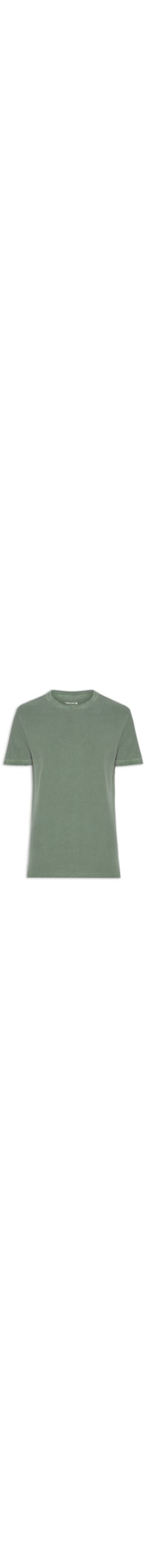 Camiseta Masculina Slim Color Manga Curta - Verde