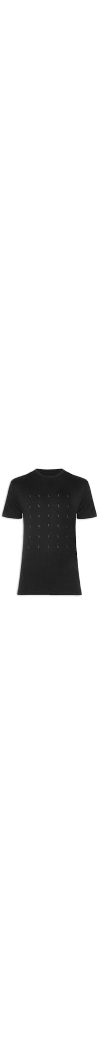 Camiseta Masculina Slim Estampa Pica Pau Minimal Lines - Preto