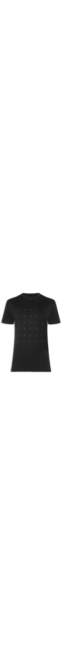 Camiseta Masculina Slim Estampa Pica Pau Minimal Lines - Preto