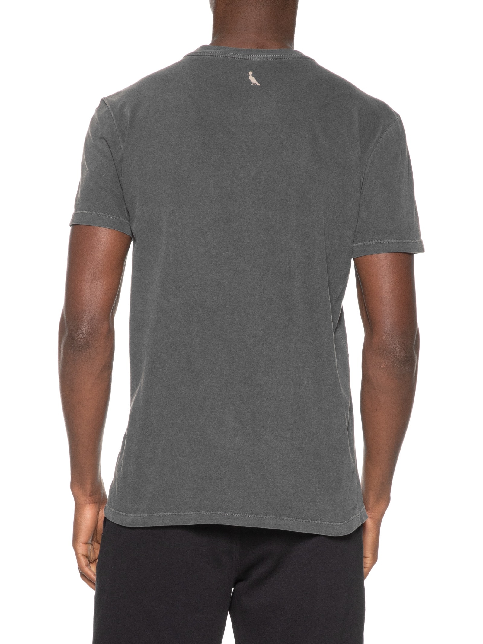 Camiseta Masculina Slim Estampada Cinza Reserva
