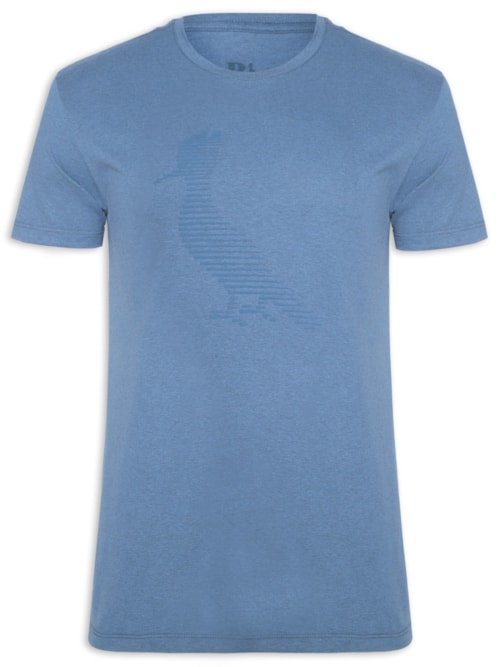 Camiseta Masculina Slim Estampada Pica Pau Run – Azul