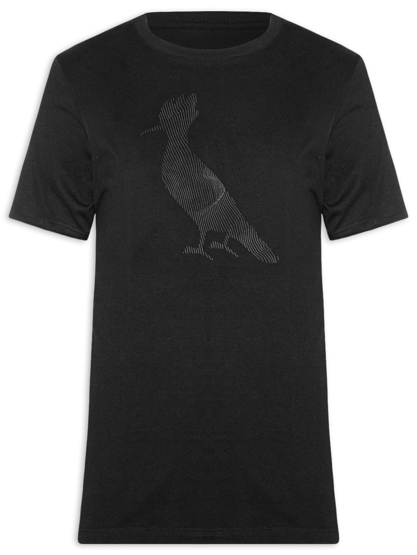 Camiseta Masculina Slim Estampada Pica Pau Waves Preto Reserva