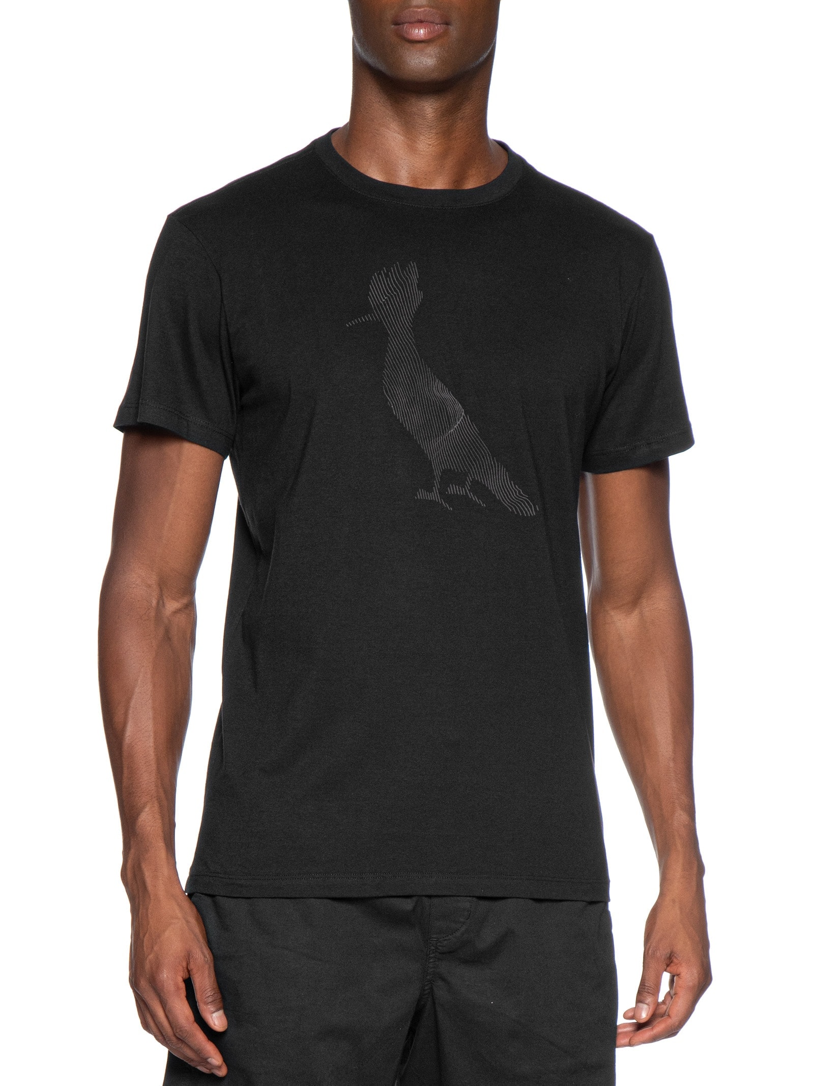 Camiseta Masculina Slim Estampada Pica Pau Waves Preto Reserva