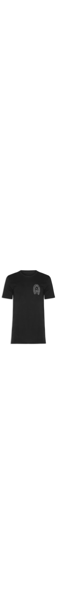 Camiseta Masculina Slim Estampada Wild West - Preto