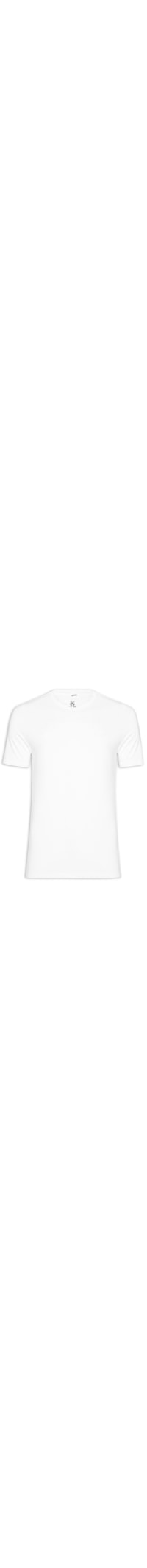 Camiseta Masculina Slim Fit Clean - Branco