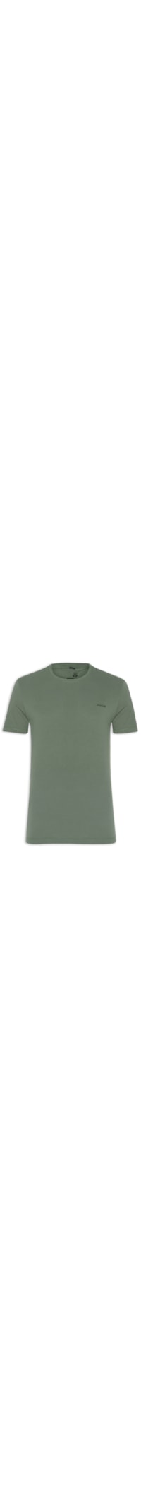Camiseta Masculina Slim Fit Clean - Verde