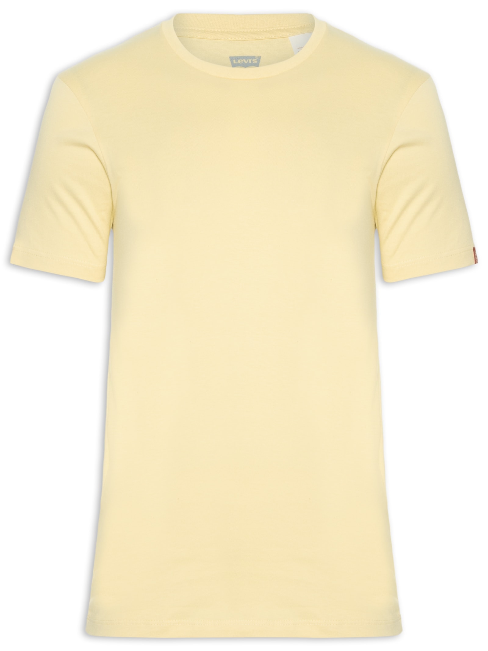 Camiseta Masculina Slim Fit Com Logo No Punho Amarelo Levi's