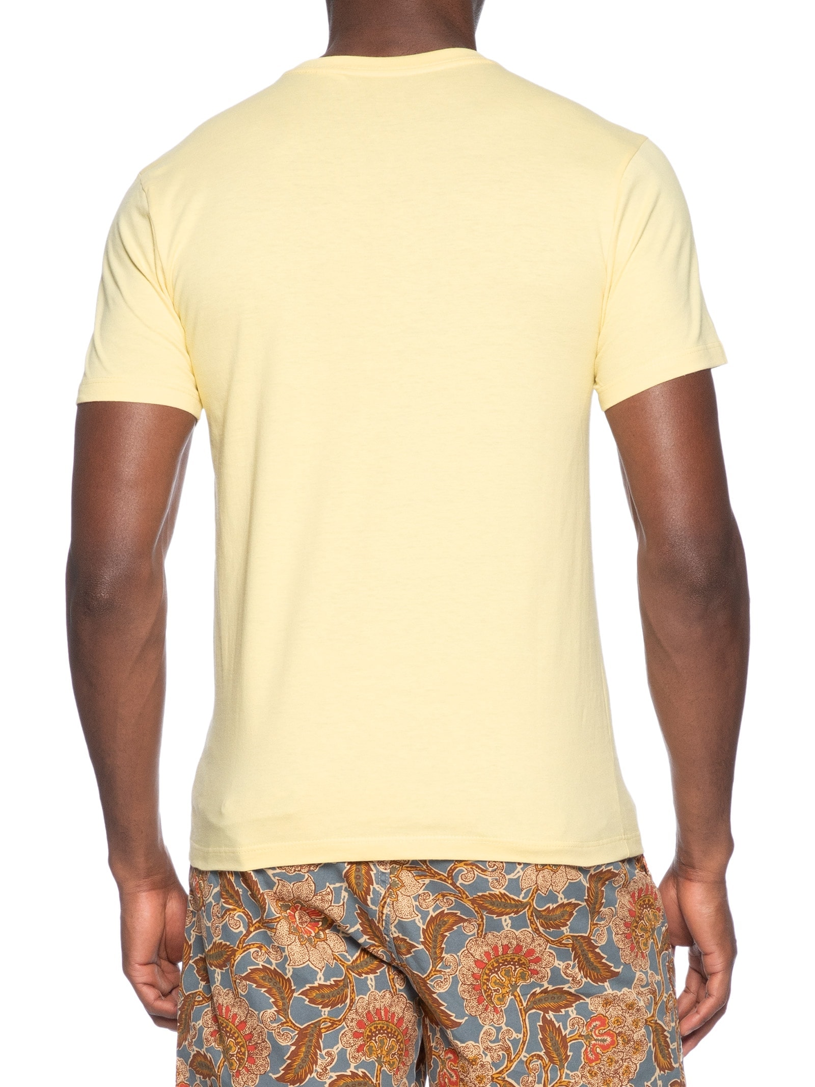 Camiseta Masculina Slim Fit Com Logo No Punho Amarelo Levi's