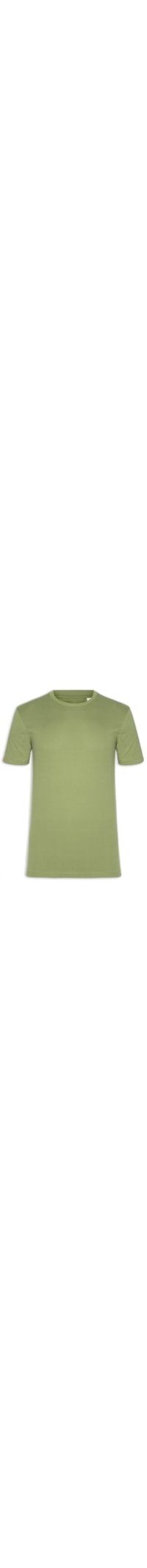 Camiseta Masculina Slim Fit com Logo no Punho - Verde