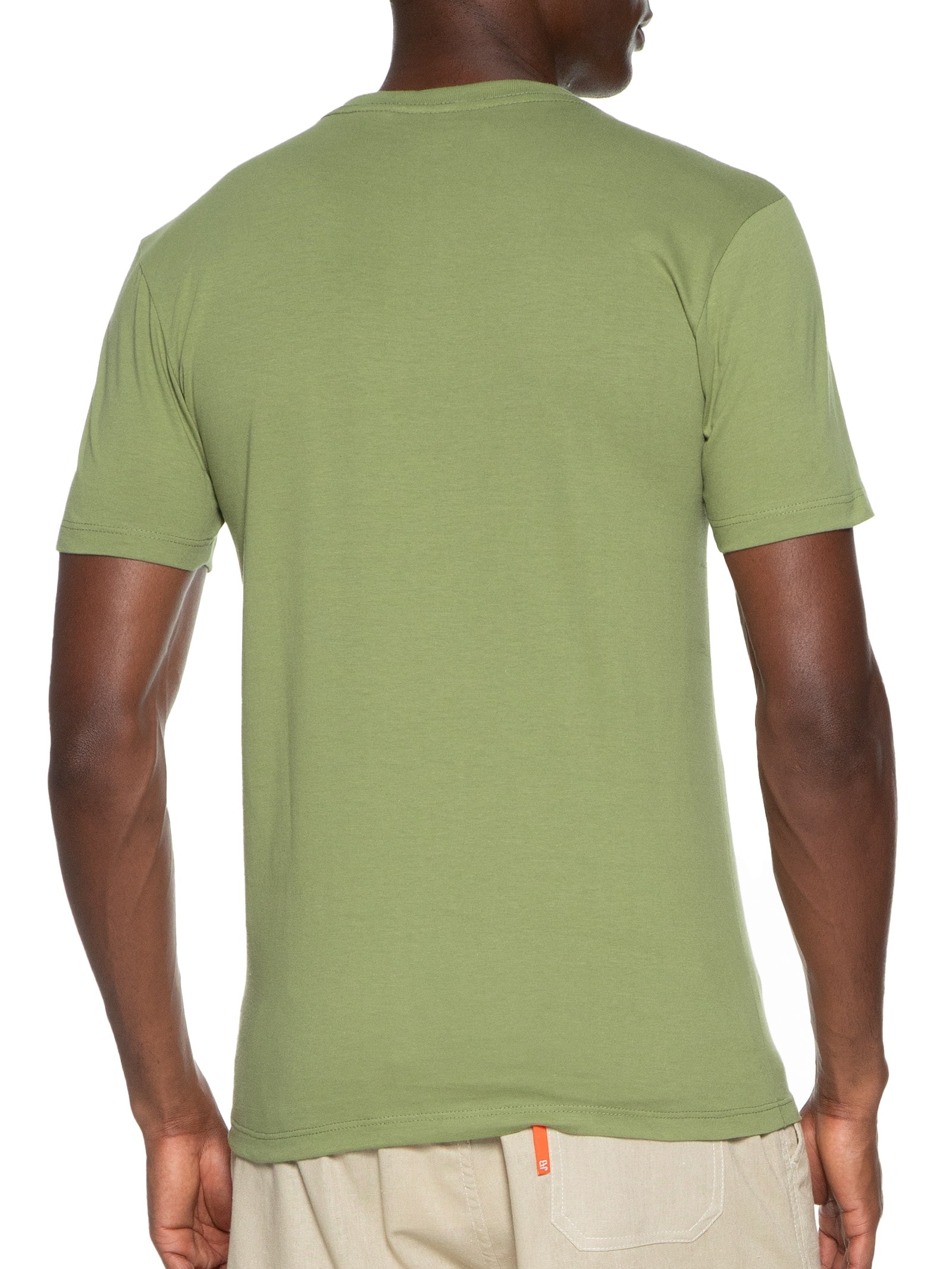 Camiseta Masculina Slim Fit com Logo no Punho Verde Levi's