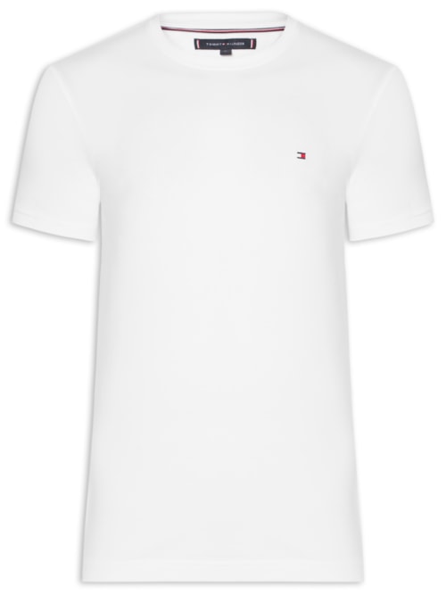 Camiseta Masculina Slim Fit Core Stretch - Branco