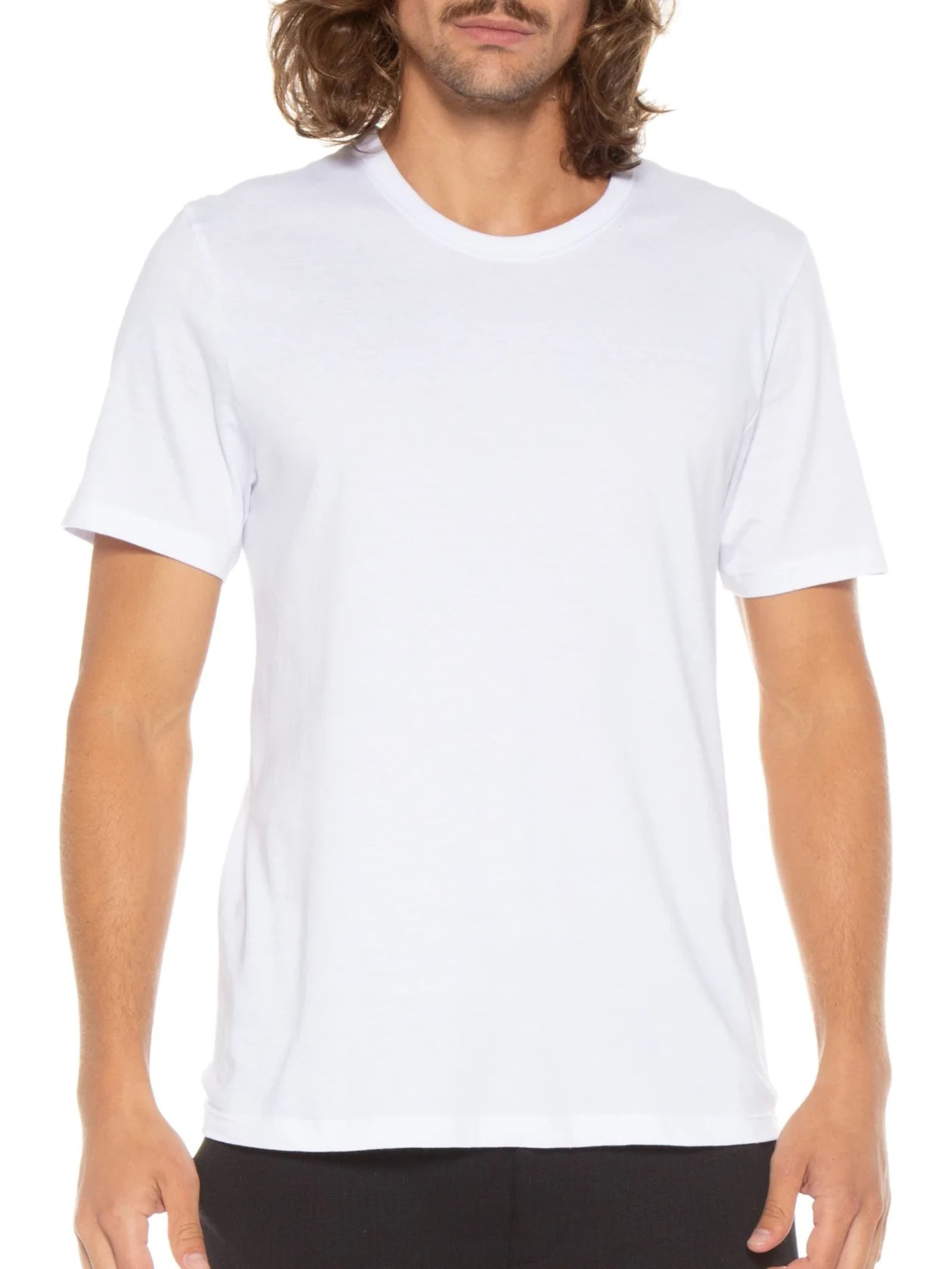 Camiseta Masculina Slim Fit Família Original Branco Hering
