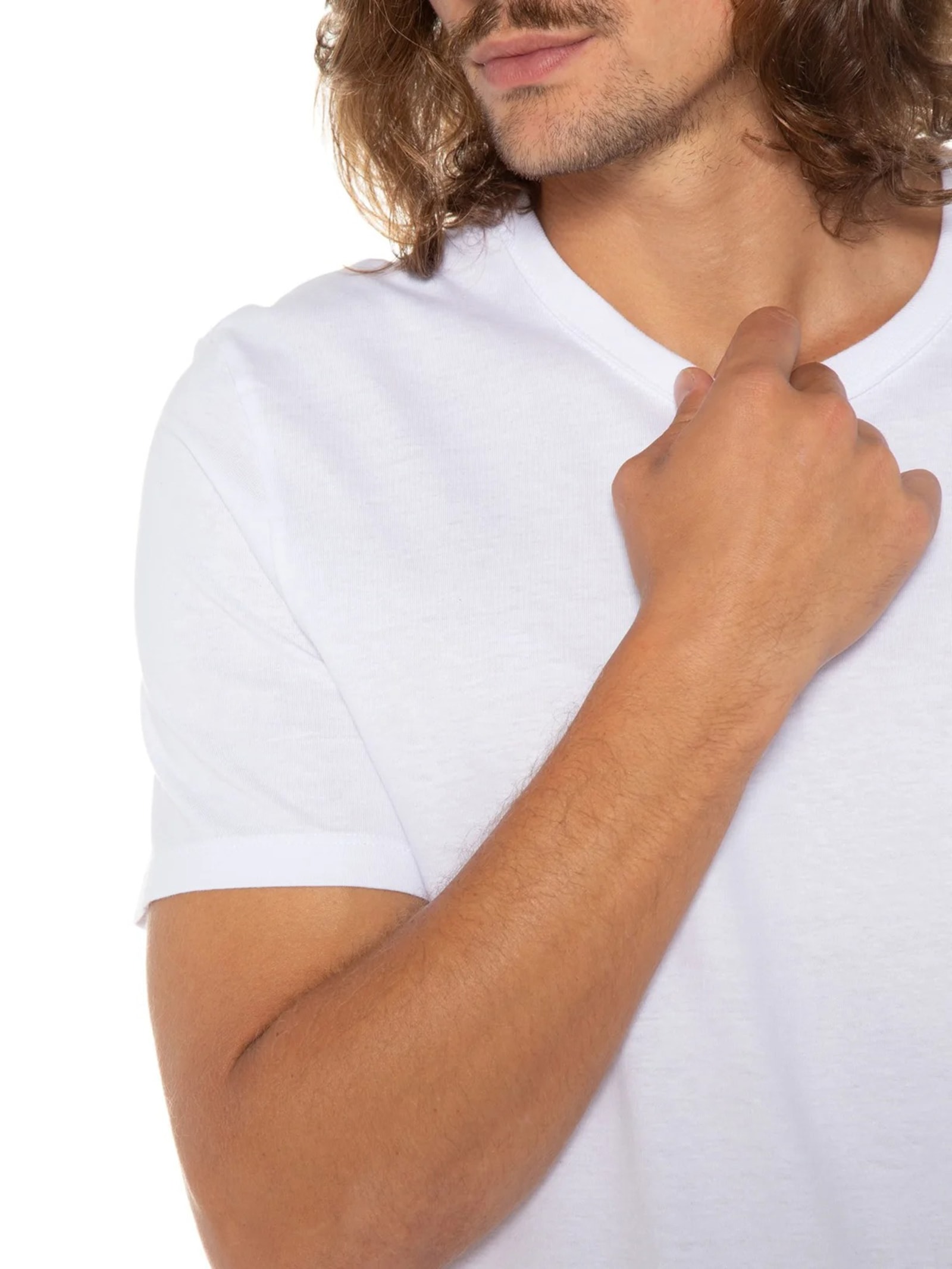 Camiseta Masculina Slim Fit Família Original Branco Hering