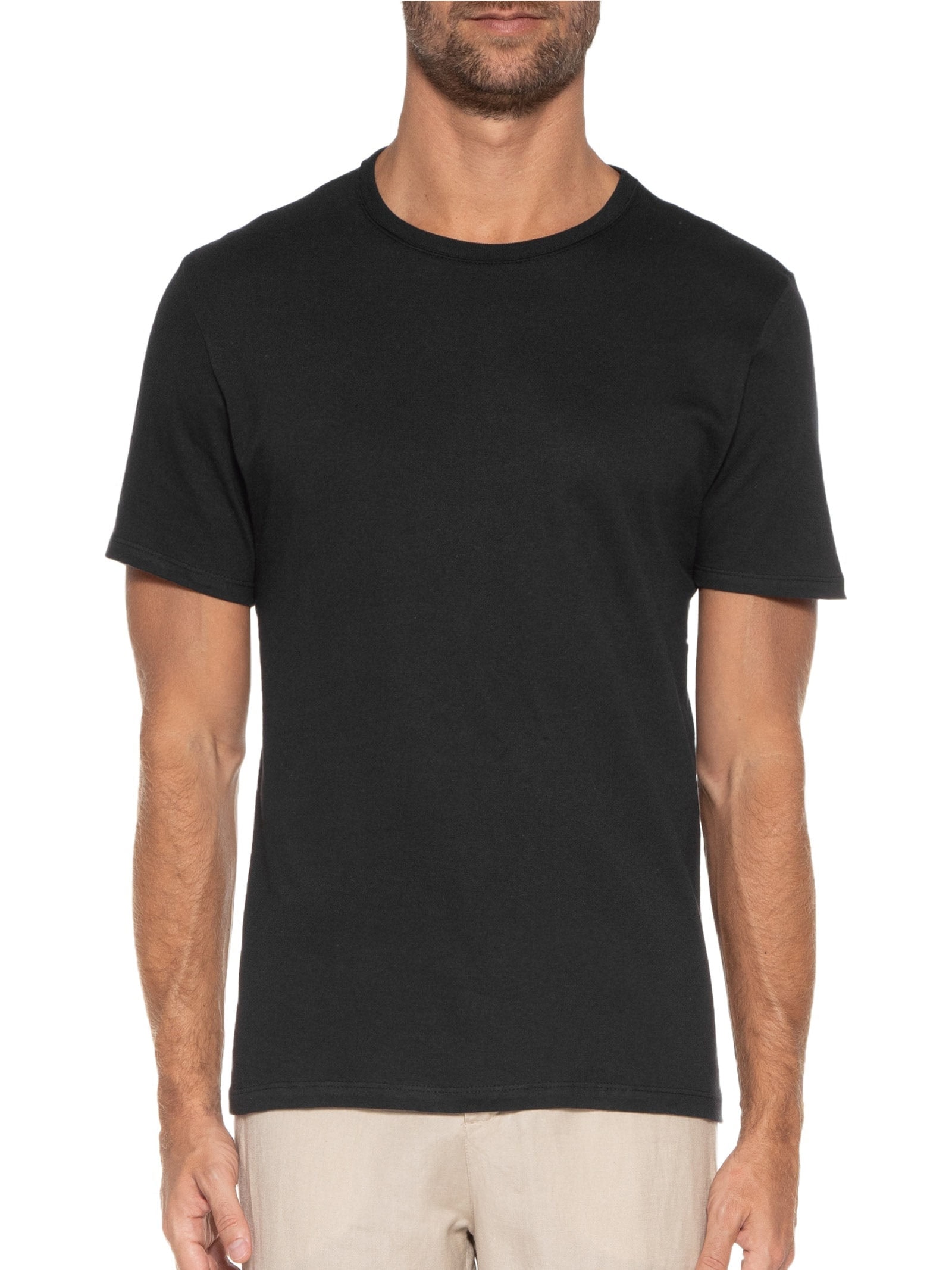 Camiseta Masculina Slim Fit Família Original Preto Hering
